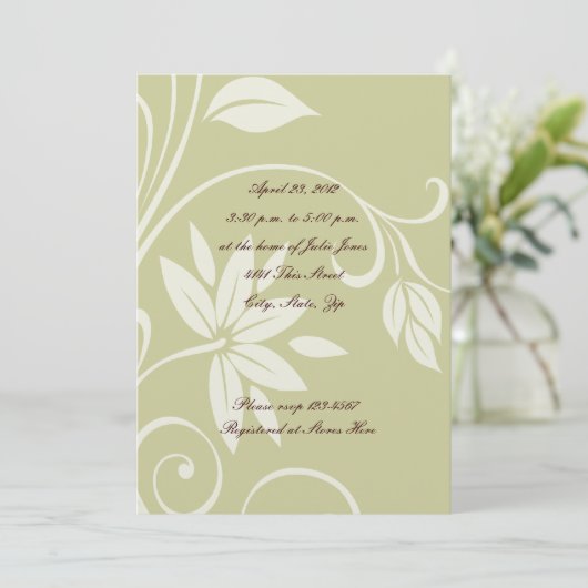 Silver en Gold Bridal Shower Kaart (Staand voorkant)