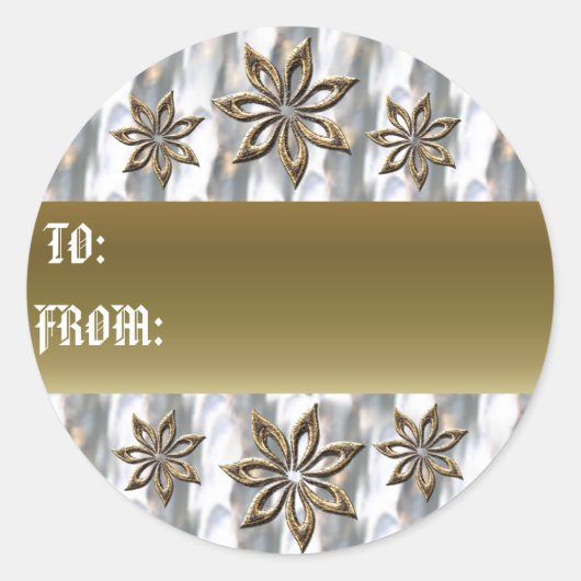 Silver en Gold cadeau label (Voorkant)