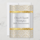 Silver en Gold Diamond 50e Jubileum Kaart (Voorkant)