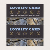 Silver- en Gold-effecten Dubbele Loyaliteit Visitekaartje (Binnenkant ongevouwen)