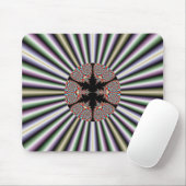 Silver en Gold Fractal Mousepad Muismat (Met muis)