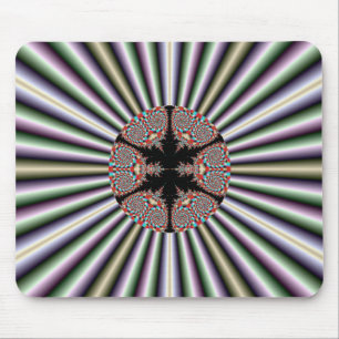 Silver en Gold Fractal Mousepad Muismat