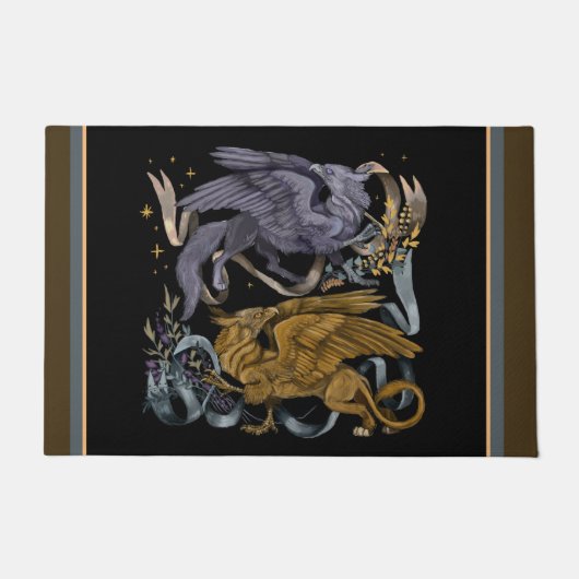 Silver en Gold Griffin Deurmat (Voorkant)
