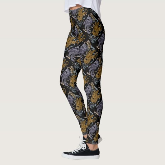 Silver en Gold Griffin Pattern Leggings (Links)