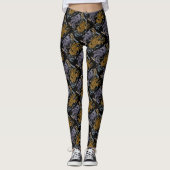 Silver en Gold Griffin Pattern Leggings (Voorkant)