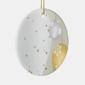 Silver en Gold Keramisch Ornament (Rechts)