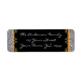 Silver- en Gold-kerstabel Etiket (Voorkant)