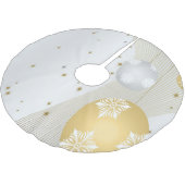 Silver en Gold Kerstboom Rok (Gekanteld)