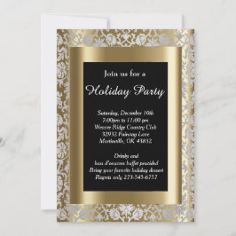 Silver- en Gold-kerstvakantieboom Kaart