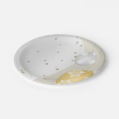 Silver en Gold Papieren Bordje (Gekanteld)