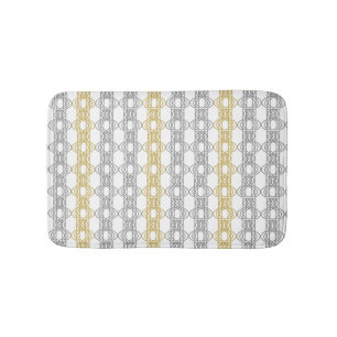 Silver en Gold Pattern Bath Mat