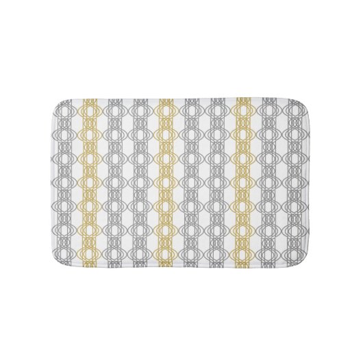 Silver en Gold Pattern Bath Mat (Voorkant)