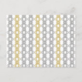 Silver en Gold Pattern Briefkaart (Voorkant)