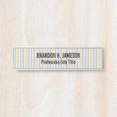 Silver en Gold Pattern Deurbordje (Voorkant)