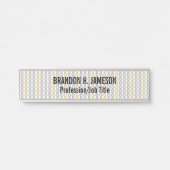 Silver en Gold Pattern Deurbordje (Voorkant)