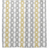 Silver en Gold Pattern Douchegordijn (Voorkant)