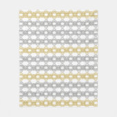Silver en Gold Pattern Fleece Deken (Voorkant)