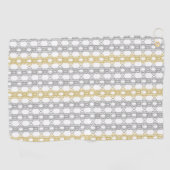 Silver en Gold Pattern Golfhanddoek (Horizontaal)