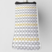 Silver en Gold Pattern Golfheadcover (Draai 90)