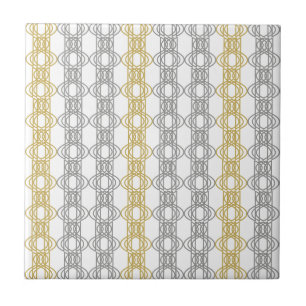 Silver- en Gold Pattern keramische teile Tegeltje