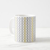Silver en Gold Pattern Koffiemok (Voorkant links)