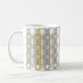 Silver en Gold Pattern Koffiemok (Links)