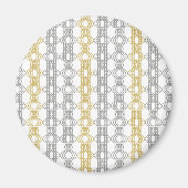 Silver en Gold Pattern Magneet (Voorkant)