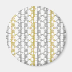 Silver en Gold Pattern Magneet
