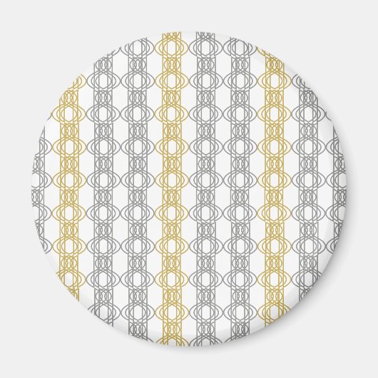 Silver en Gold Pattern Magneet (Voorkant)