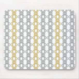 Silver en Gold Pattern Muismat