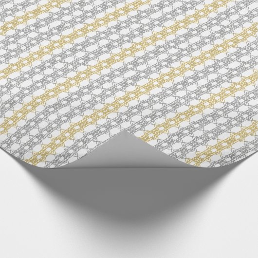 Silver- en Gold Pattern-pakpapier Cadeaupapier (Hoek)
