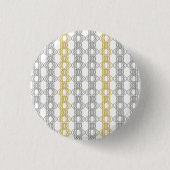 Silver en Gold Pattern Ronde Button 3,2 Cm (Voorkant)