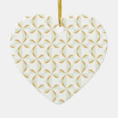 Silver en Gold Pinwheels Keramisch Ornament (Voorkant)