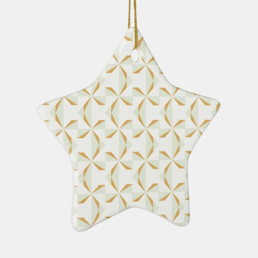 Silver en Gold Pinwheels Keramisch Ornament (Rechts)