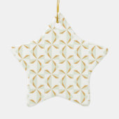 Silver en Gold Pinwheels Keramisch Ornament (Voorkant)