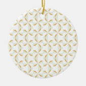 Silver en Gold Pinwheels Keramisch Ornament (Voorkant)