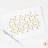 Silver en Gold Pinwheels Rechthoekige Sticker (Envelop)