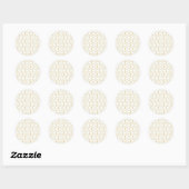 Silver en Gold Pinwheels Ronde Sticker (Vel)