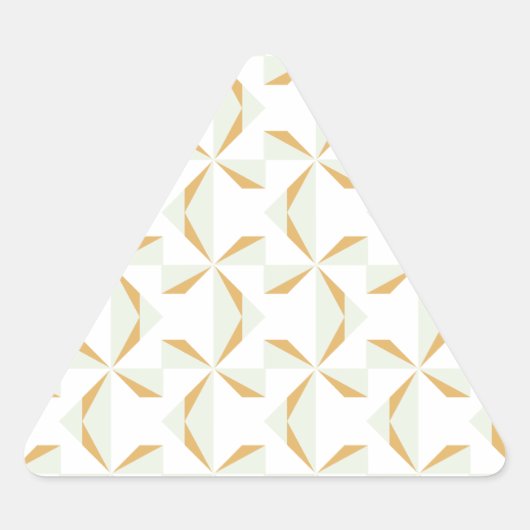 Silver en Gold Pinwheels Sticker (Voorkant)