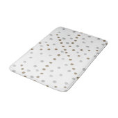 Silver- en Gold Polka Dots Badmat (Gekanteld)