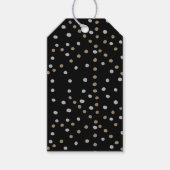 Silver- en Gold Polka Dots Cadeaulabel (Voorkant)