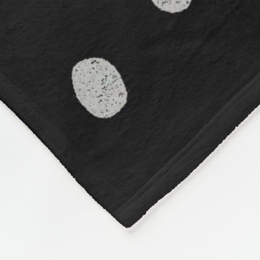 Silver- en Gold Polka Dots Fleece Deken (Hoek)