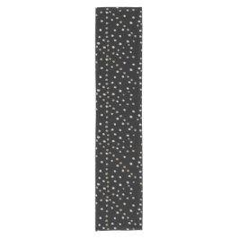 Silver- en Gold Polka Dots Korte Tafelloper