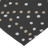 Silver- en Gold Polka Dots Korte Tafelloper (Hoek)