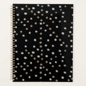 Silver- en Gold Polka Dots Planner (Voorkant)