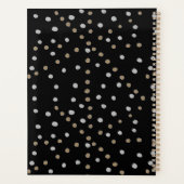 Silver- en Gold Polka Dots Planner (Achterkant)