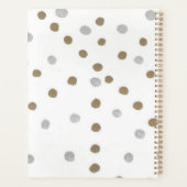 Silver- en Gold Polka Dots Planner (Achterkant)