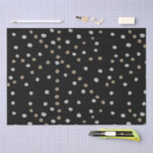 Silver- en Gold Polka Dots Tissuepapier (Craft)