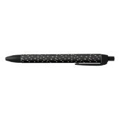 Silver- en Gold Polka Dots Zwarte Inkt Pen (Bodem)