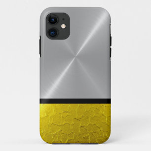 Silver en Gold Roestvrij staal Metallic iPhone 11 Hoesje